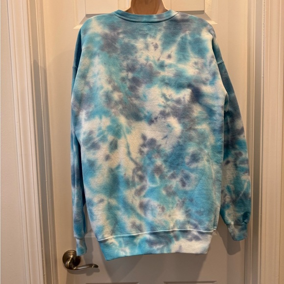 Mama crewneck sweatshirt Tie-Dye Sweater blue cozy size large BFFs & Babes - Picture 3 of 4